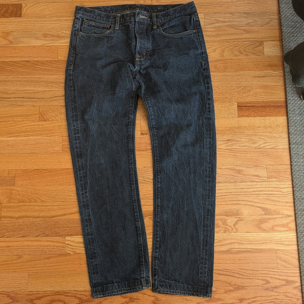 John Varvatos Dark Wash Straight Jeans